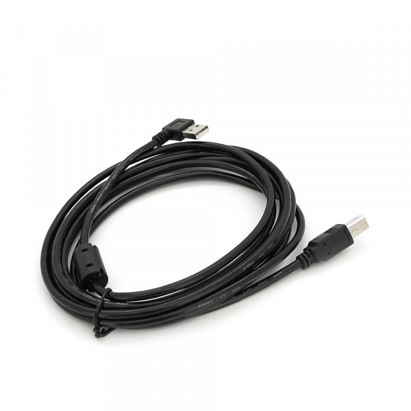Кабель USB 2.0 RITAR AM/BM, 3.0m, кутовий 90°, чорний