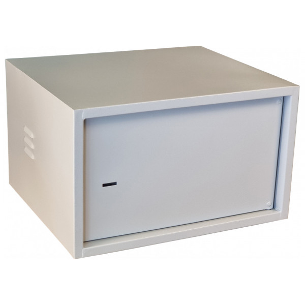 Антивандальна шафа VAGOS Lite Super Antilom 19" 7U - 0.8мм (530х320x450) двері - приховані петлі, замок - сувальдний, 8відп.