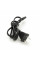 Кабель живлення CN 0.7m, 0.5mm, PC-184/2 A-C7 2 pin (американський роз'єм), Black, OEM Q50