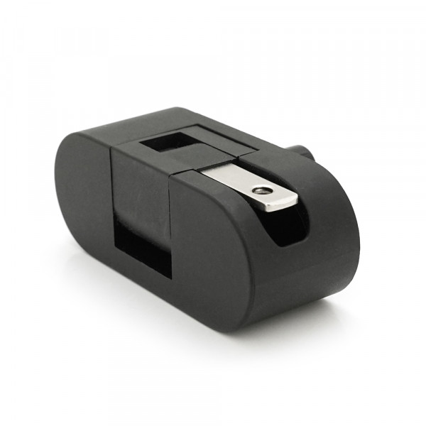 Перехідник складаний, m-m, американка\3pin, Black, BOX