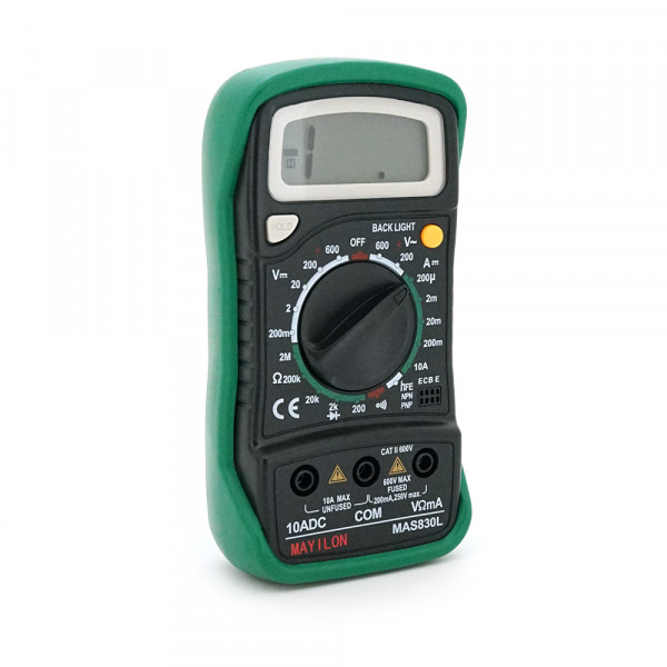 Мультиметр Mayilon MAS-830L, вимірювання: V, A, R