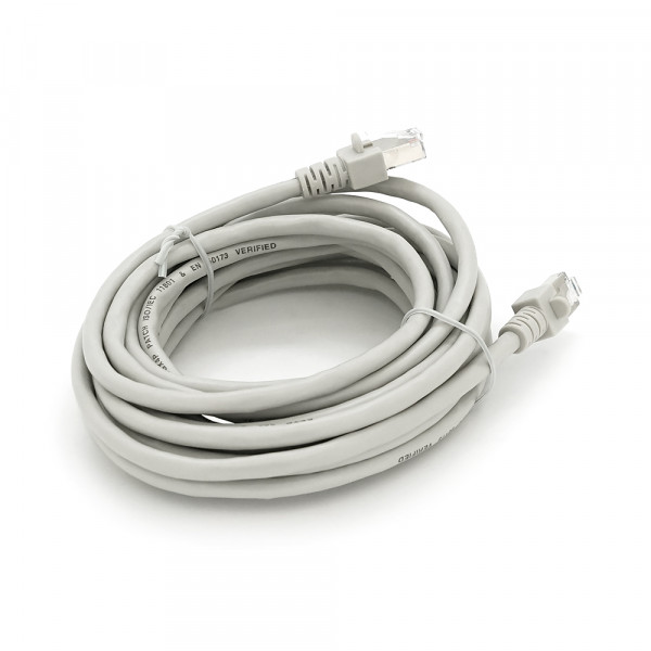 Патч-корд литий RITAR, UTP, RJ45, Cat.5e, 5m, сірий, Cu (мідь) Q200