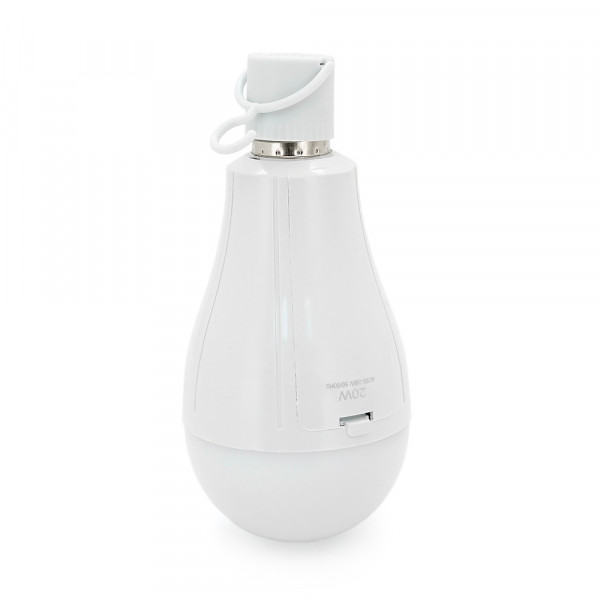 Лампочка з акумуляторами YT39393 Emergency Energy+ гачок, акумулятори 2*18650, 20W, E27, 1000K, Box