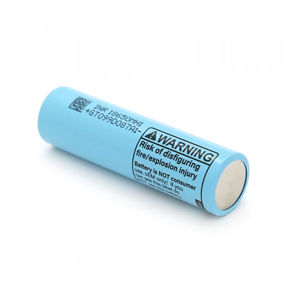 Акумулятор 18650 Li-Ion LG LGGBMH11865 (LG MH1), 3200mAh, 10A, 4.2/3.7/2.5V, Cyan, 2 шт в упаковці, ціна за 1 шт