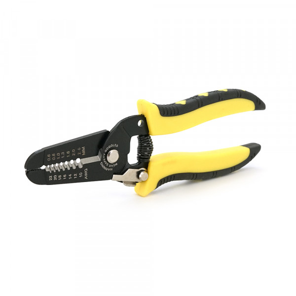 Iнструмент для зачистки кабеля 7-1 Stripper YTH-502,  yellow , AWG22-10