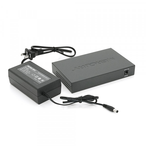 Комутатор POE 48V Mercury S109PS 8 портів POE + 1 порт Ethernet (Uplink) 10/100 Мбіт / сек, БП в комплекті, BOX Q200 (258 * 196 * 66) 0,72 кг (158 * 99 * 25)