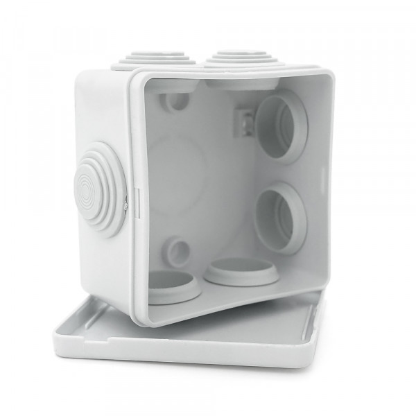 Коробка розподільна зовнішня YOSO Т40 85х85х50 IP55 колір білий  (85*85*50), Q200