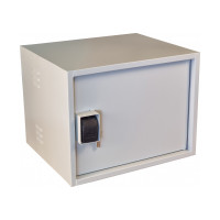 Антивандальна шафа VAGOS Lite Super Antilom 19" 9U - 0,8мм (530х450x450) двері - приховані петлі, замок - крабовий, 8відп.