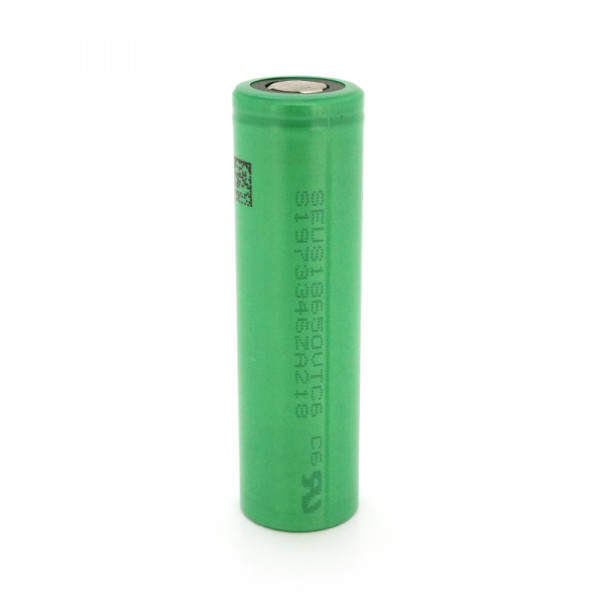 Акумулятор 18650 Li-Ion Sony US18650VTC6, 3000mAh, 20A, 4.2 / 3.6 / 2.5V, GREEN, 2 шт в упаковці, ціна за 1 шт