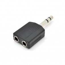Сплітер Jack 6.3 (папа)/2 Jack 6.3 (мама) Stereo,Black