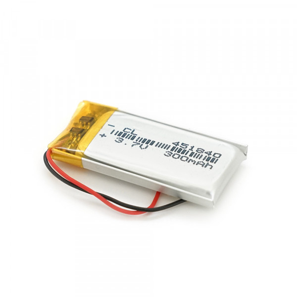 Літій-полімерний акумулятор 4,5*18*40mm 3,7V (Li-ion 3.7В 300мА·год)