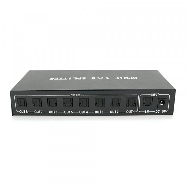 Цифровий оптичний роздільник звуку SPDIF / Toslink 1x8