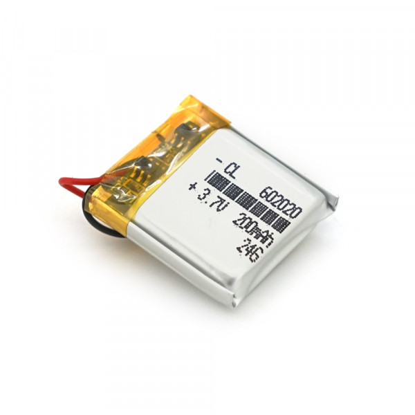 Літій-полімерний акумулятор 6*20*20mm (Li-ion 3.7В 200мА·год)