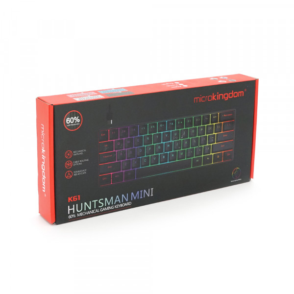 Клавіатура Bluetooth з підсвічуванням MK-61, розкладна, 61 клавіша, (Eng), Black, Box