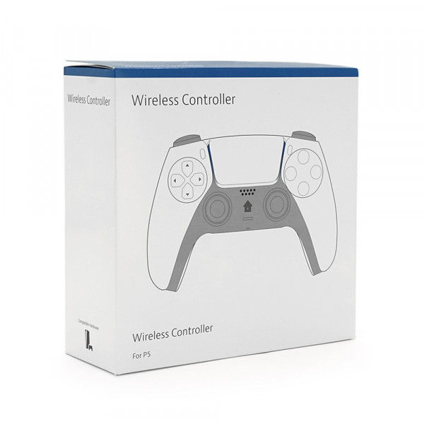 Геймпад Brazzers BR-KCLPS5 беспроводной для PS5 DUAL Sense Wireless Controller, Blue, 3.7V, 1000mAh, Box