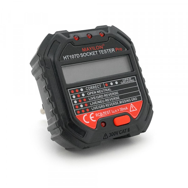 Тестер розеток Mayilon HT-107D, AC: 90-250V