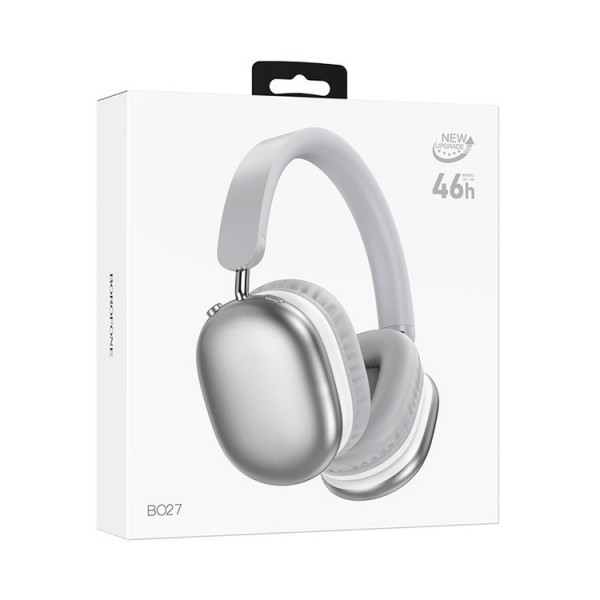 Навушники Bluetooth Borofone BO27, Silver, Box