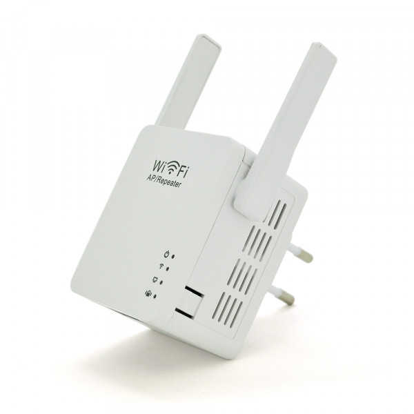Підсилювач WiFi сигналу з 2-ма вбудованими антенами LV-WR05U, живлення 220V, 300Mbps, IEEE 802.11b / g / n, 2.4GHz, BOX