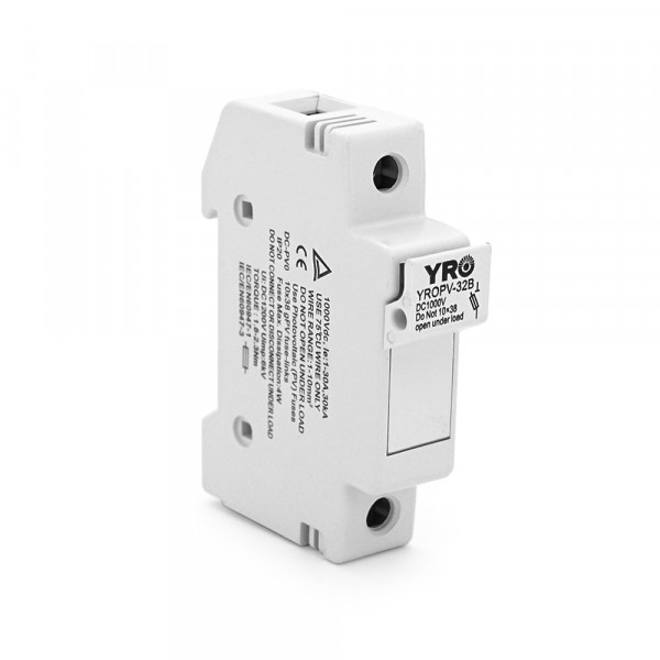 Корпус під плавкий запобіжник YROPV-32B DC FUSE 32A 1000V, під запобіжник 10*38mm