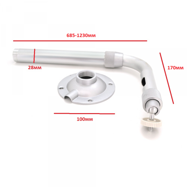 Кронштейн для камери PiPo PP- Stickbracket, сірий, метал, з поворотом для камери, 0,6-1,2m