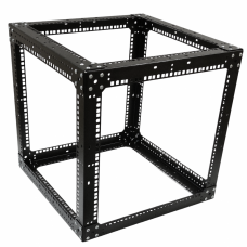 Стійка-кронштейн Cube 19" 9U 550х550х550 мм, посилена, чорна