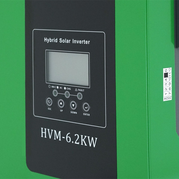 Гібридний інвертор HVM-6.2KW, 6200W, 48V, струм заряду 0-120A, 60-500V, MPPT (120А, 500 Vdc)