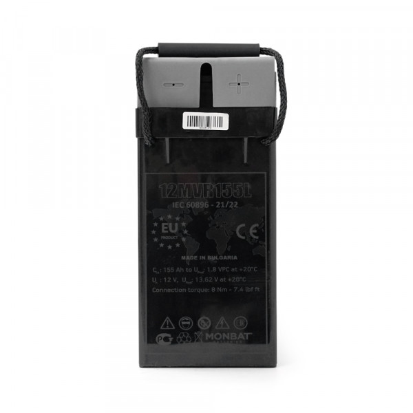 Акумуляторна батарея MONBAT FRONT TERMINAL 12MVR155L AGM 12V/155 Ah, 555x125x276 мм, 50,8 кг