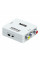 Конвертер Mini, HDMI to AV, ВИХІД 3RCA (мама) на ВХІД HDMI (мама), 720P / 1080P, White, BOX