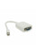 Конвертер mini Display Port (тато) на VGA(тато) 30cm, White, 4K/2K, Пакет