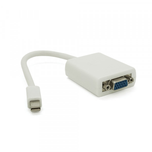 Конвертер mini Display Port (тато) на VGA(тато) 30cm, White, 4K/2K, Пакет