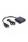 Конвертер HDMI (тато) на VGA (мама) 10cm, Black, 4K / 2K, Пакет + AUDIO Q300