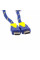 Кабель HDMI-HDMI 10m, v1.4, OD-8.0mm, 2 фільтра, обплетення, круглий Blue / Gold, коннектор Blue-yellow, (Пакет) Q40