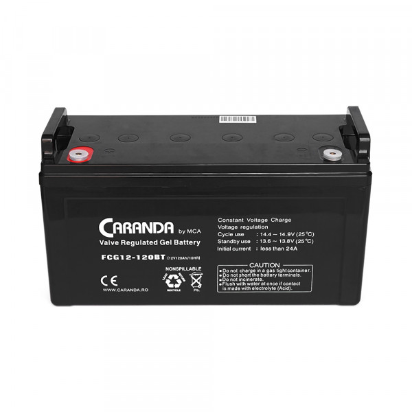 Акумуляторна батарея MCA FCG12-120BT GEL 12 V 120 Ah (331 x 174 x 214), 33 kg