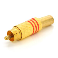Роз'єм RCA з пружиною (під болт) латунь, 100шт в упаковці, ціна за штуку, Black