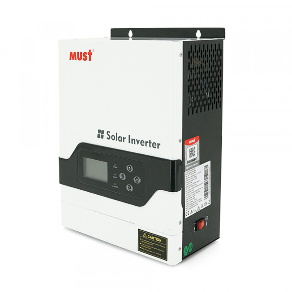 Гiбрiдний ДБЖ  MUST PV18-1512VPM, 1500W, 12V, ток заряда 10/20А, 160-275V, MPPT (60А, 15-145 Vdc)