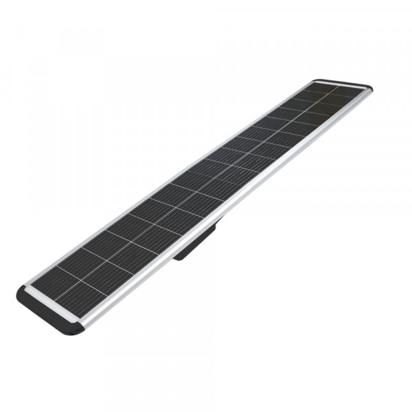 SOLAR LED-ліхтар Anern AN-SLZ-100W,336LED,768WH LiFePO4, 18V 130W, 210lm/w, 120°, заряд 8 ч, разряд 4 часа, IP66, Aluminium + PMMA,1868*385*139mm