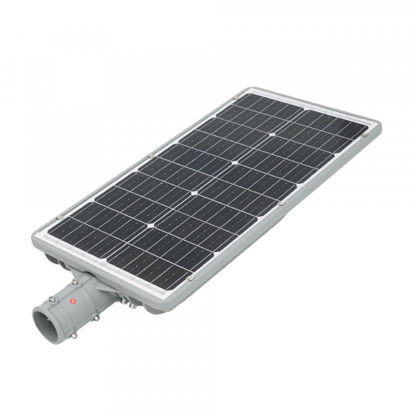 SOLAR LED-ліхтар Anern AN-ISSL-C-60W, 18V 30W, 144LED, 128WH LiFePO4, 150lm/w, 120°, заряд 6 ч, разряд 3 часа, IP66. Aluminium, 640*360*100mm