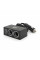 АЗУ розгалужувач Olesson 1522, 12V-2*12V+USB, Black, Blister
