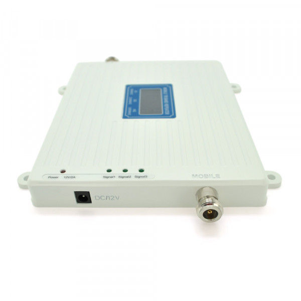 Комплект підсилювач GSM304-3G-4G 900/1800/2100МГц. Підсилювач тридіапазонний, антена прийому 10м кабелю, антена ретрансляції 3 метри. White