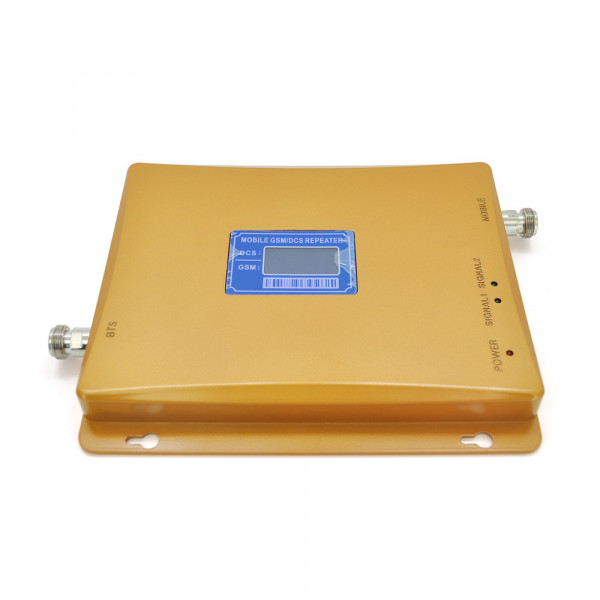 Комплект підсилювач GSM203-3G-4G 900/1800МГц. Підсилювач дводіапазонний, антена прийому 10м кабелю, антена ретрансляції 3 метри. Gold