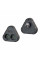 Розетка трійник із заземленням F202-Black, 2 розетки+3USB(1А), 2500W, 10A, 110-250V~Max, Blister