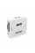 Конвертер Mini, AV to VGA, ВХІД 3RCA(мама) на ВИХІД VGA(мама), 720P/1080P, White, BOX