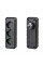 Розетка трійник із заземленням F101-Black, 3 розетки, 2500W, 10A, 110-250V~Max, Blister