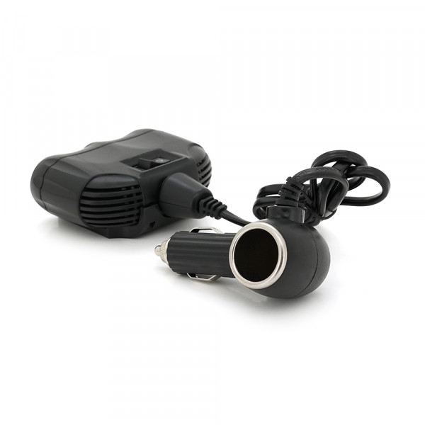 АЗУ розгалужувач Olesson 1630, 12V-3*12V+2*USB, Black, Blister
