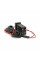 АЗУ врізне 130W-D01T03-Fuse, PD+QC, Type-C: 100W, USB: 30W, LED підсвічування, комплект проводів з роз'ємами та запобіжником, 33x22х58mm, Black