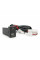 Flush-mounted car charger 38W-L01T03-Fuse, PD+QC, Type-C: 20W, USB: 18W, soldering wire kit with fuse, 33x22x58mm, Black