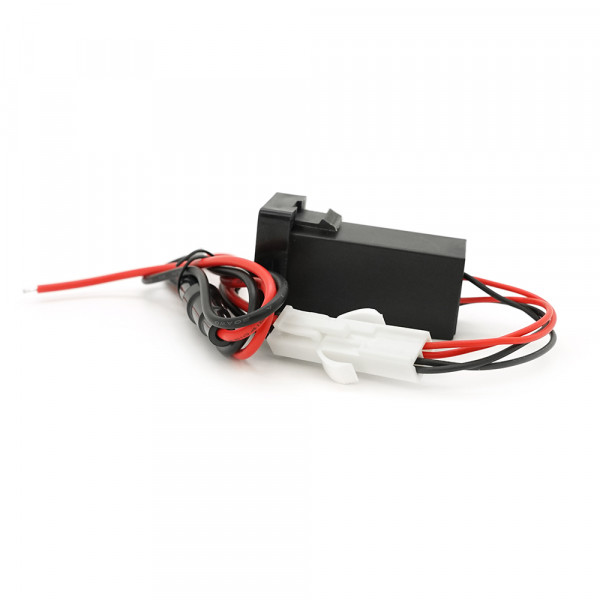 АЗУ врізне 38W-L01T03-S, PD+QC, Type-C: 20W, USB: 18W, комплект дротів під паяння, 33x22х58mm, Black