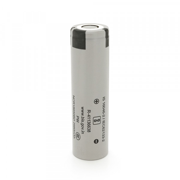 Акумулятор 18650 Li-Ion Panasonic NCR18650BD, 2980mAh, 10A, 4.2/3.6/2.5V, Gray
