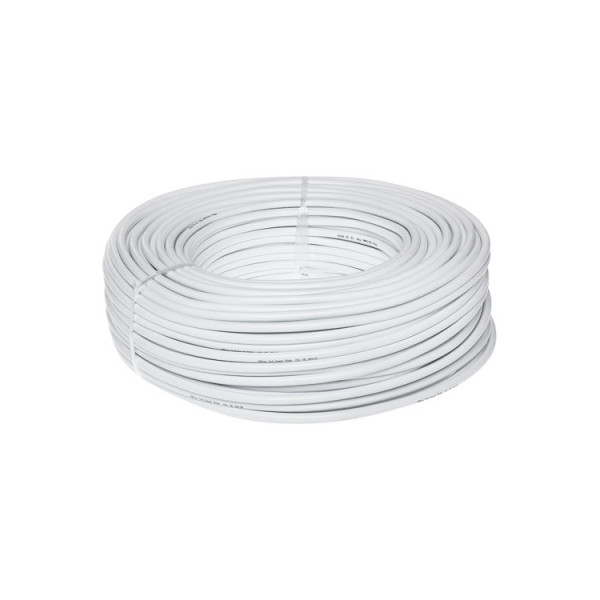 Кабель (патч-корд) КВПЕ FTP (4*2*0.5) 4p 24 AWG, Ritar, (CCA), екран для внутр. робіт, 50м, White, PE, Q12