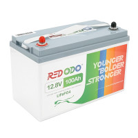 Акумуляторна батарея LiFePO4 Redodo 12V 100Ah Self-heating, 1280Wh, BMS 100A, 329*172*214мм